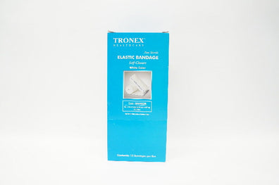 Tronex EBV2022N Elastic Bandage Self-Closure, White 4inch x 5yds - Box of 10